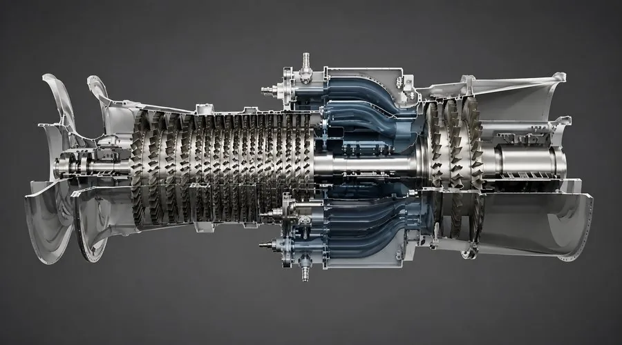 Power plant turbine hall